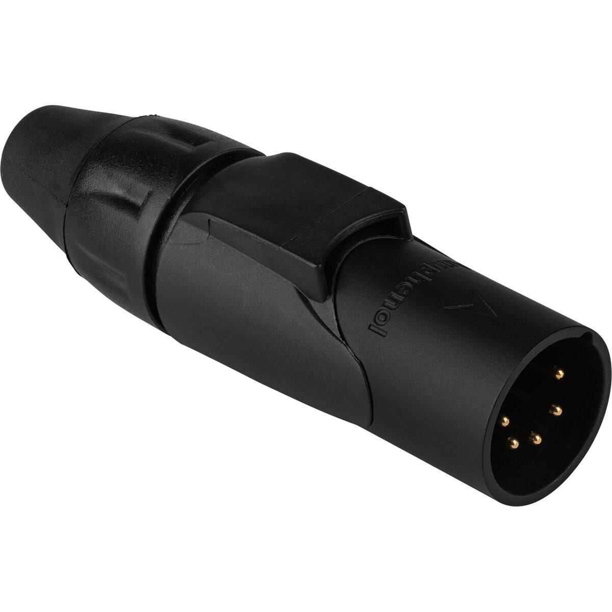 Amphenol AX5MB0MAU 5Pin Male XLR Connector Black with Gold Terminals